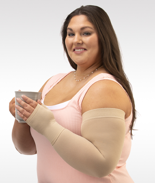Dioche Post Mastectomy Compression Sleeve, Lymphedema Arm Sleeve, Soft  Nylon High Elasticity Breathable Portable Arm Sleeve for Recovery, Anti